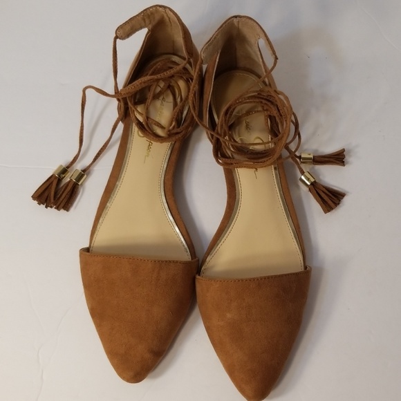 Jessica Simpson Zelssa ankle wrap flats - Picture 3 of 8